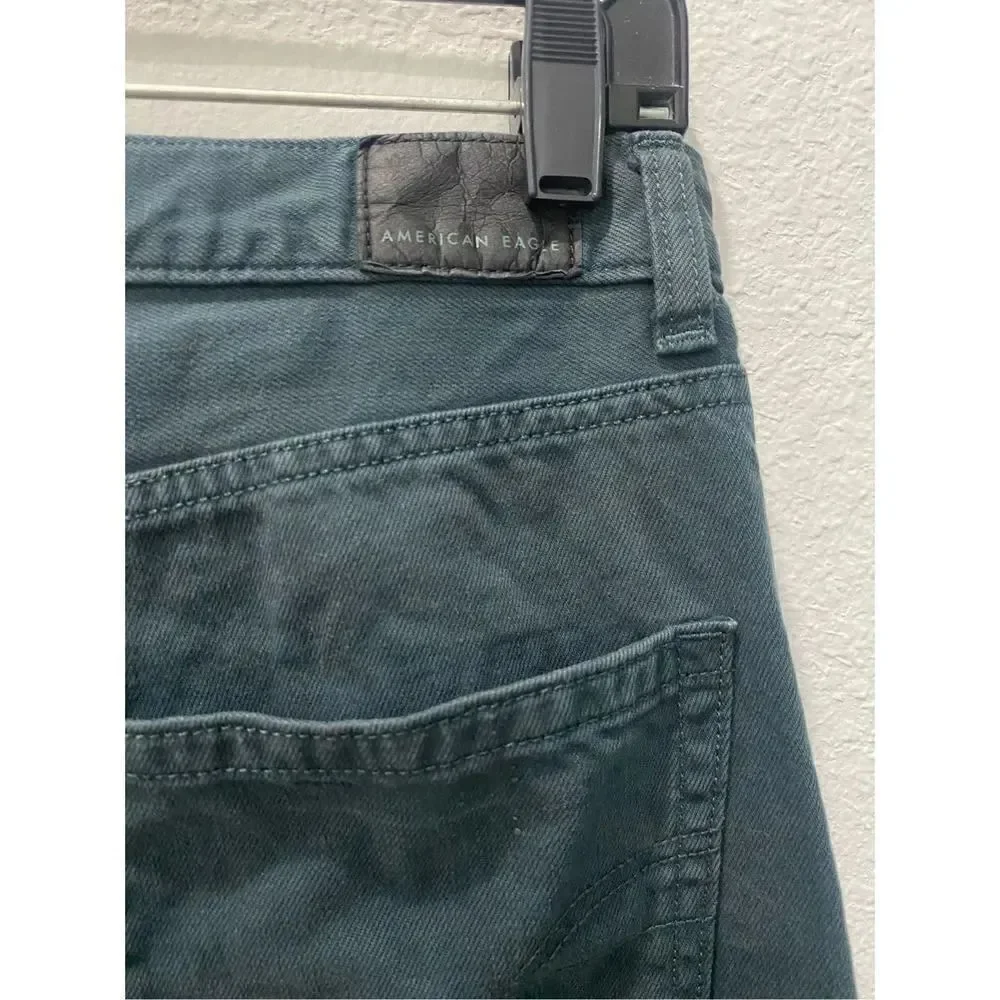 American Eagle Green Mom Jeans Size 6 - Picture 4 of 6